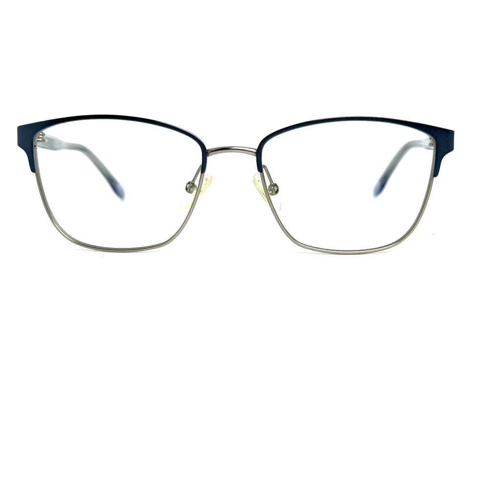 BCBG MAXAZRIA Hilda Brown Blue Square Eyeglasses Frames 50-16 130‎ H20659